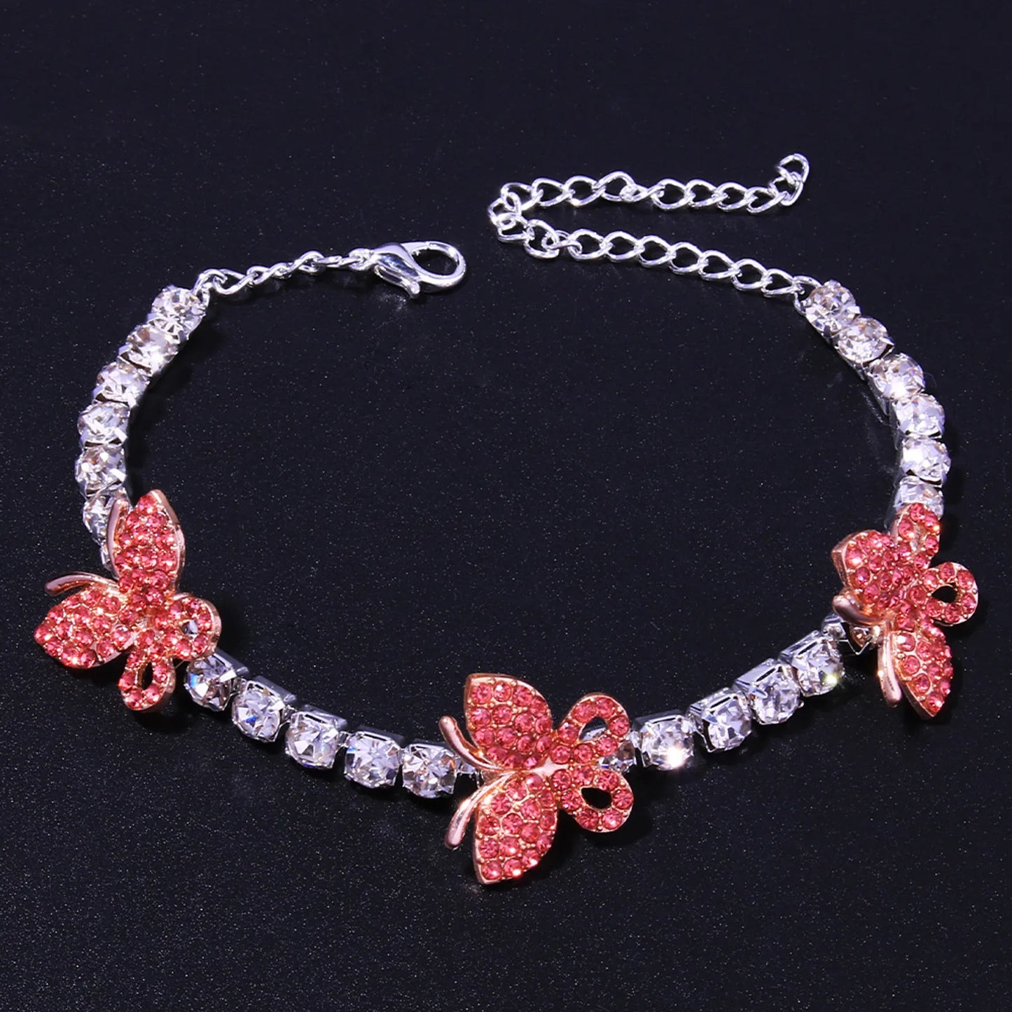 Butterfly Rhinestone Anklet